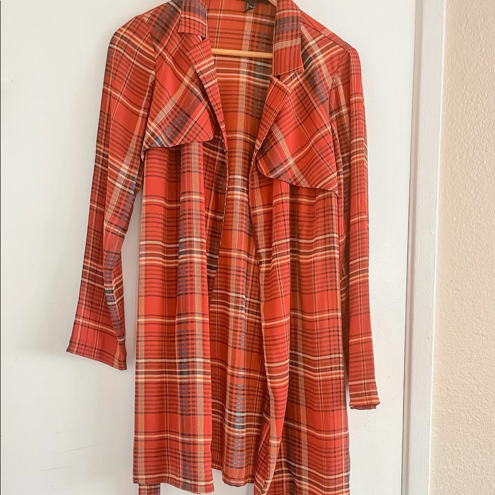 Long plaid flannel
